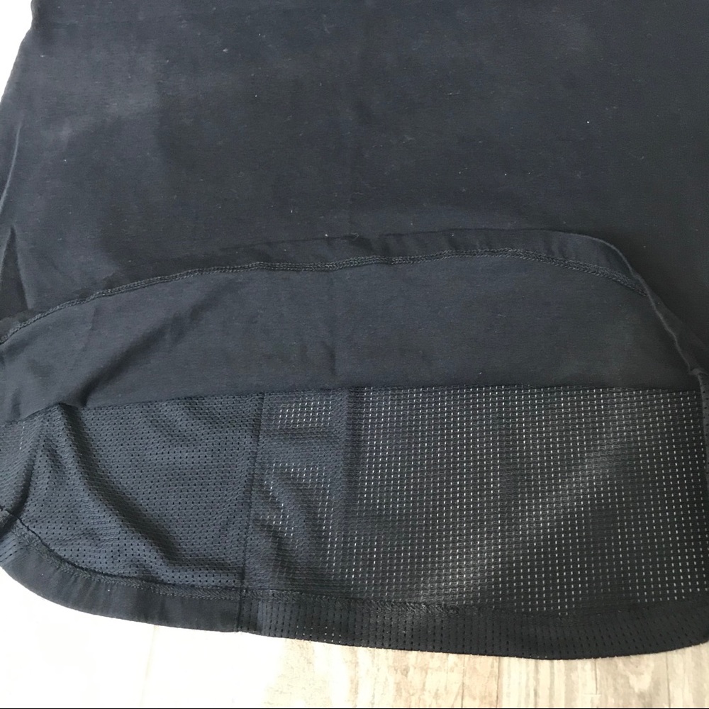 Helmut Lang half mesh black short sleeve tee Sz L - Picture 5 of 8
